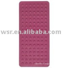 tapis de bain moulé caoutchouc anti-dérapant